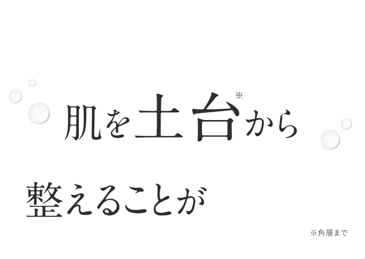 肌を土台から整えることが