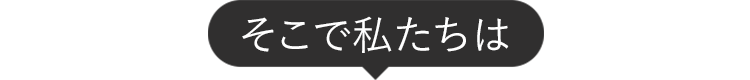 そこで私たちは